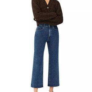 DL1961 Hepburn Wide Leg High-Rise Vintage Ankle Jeans size 30" NEW Seacl…